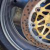 GSX 750 AE Vorderrad Felge Bremsscheiben – Bild 4